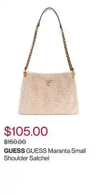 Guess maranta small shoulder satchel