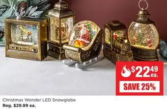 Kitchen Stuff Plus Christmas wonder led snowglobe offer