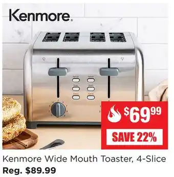 Kitchen Stuff Plus Kenmore wide mouth toaster, 4-slice offer