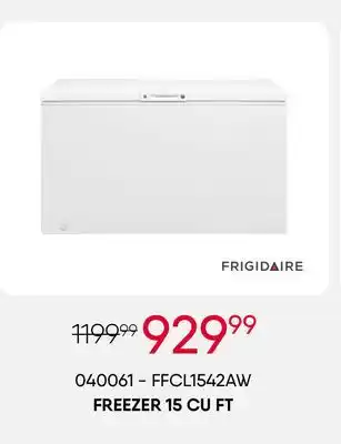 Meubles RD Frigidaire freezer 15 cu ft offer