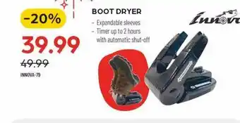 Pronature Innova boot dryer offer