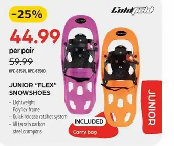 Pronature Coldfield junior flex snowshoes offer
