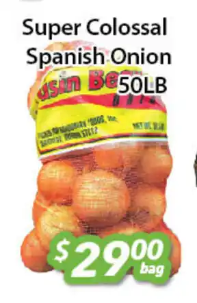 Ample Food Market Super Colossal Spanish Onion 50LB offer