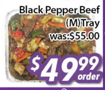 Ample Food Market Black Pepper Beef (M) Tray offer