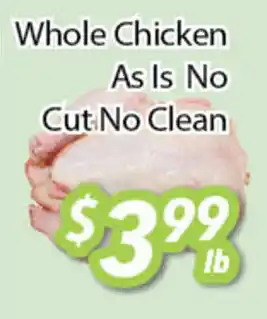 Ample Food Market Whole Chicken As Is No Cut No Clean offer