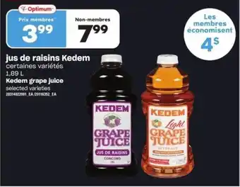 Provigo Kedem Grape Juice offer