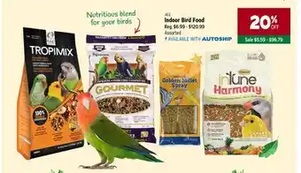 Ren’s Pets Depot All indoor bird food offer