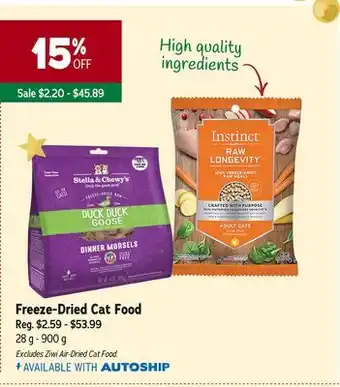 Ren’s Pets Depot Freeze-dried cat food offer