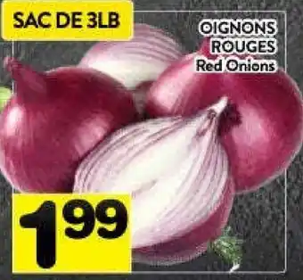 Supermarché PA Red onions offer