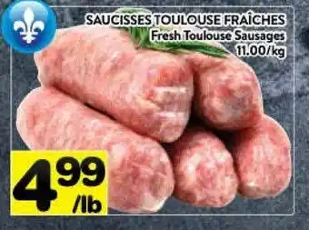 Supermarché PA Fresh toulouse sausages offer