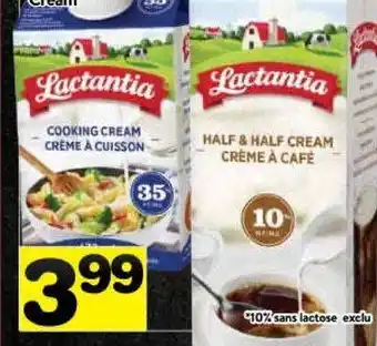Supermarché PA Lactantia cream offer
