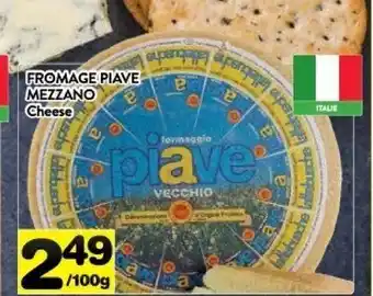 Supermarché PA Fromage piave cheese offer
