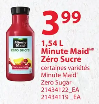Provigo Minute maid zéro sucre, 1,54 l offer