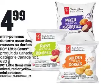 Provigo Mini-pommes de terre assorties, rousses ou dorées pc little gems, 680 g offer