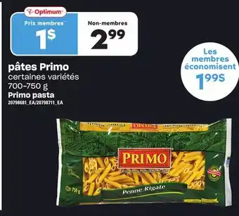 Provigo Pâtes primo, 700-750 g offer