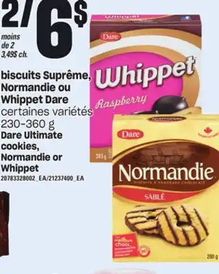 Provigo Biscuits suprême, normandie ou whippet dare, 230-360 g offer