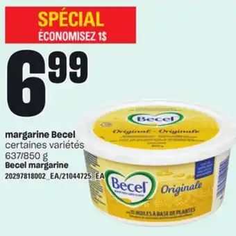 Provigo Margarine becel, 637/850 g offer