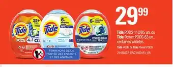 Provigo Tide pods, 112/85 un. ou tide power pods, 63 un offer