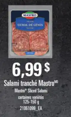 Provigo Salami tranché mastro, 125-150 g offer
