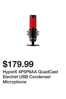 Newegg Hyperx 4p5p6aa quadcast electret usb condenser microphone offer