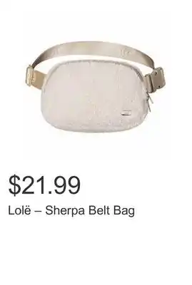 Costco Lolë – sherpa belt bag offer