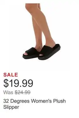 Costco 32 degrees women's plush slipper offer