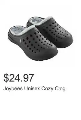 Costco Joybees unisex cozy clog offer