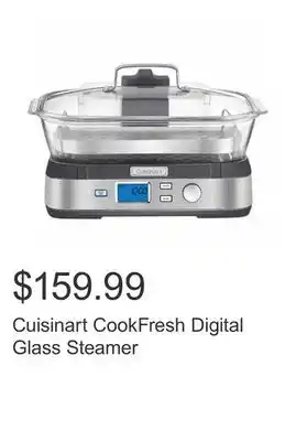 Costco Cuisinart cookfresh digital glass steamer offer