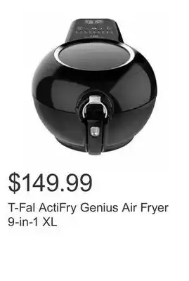 Costco T-fal actifry genius air fryer 9-in-1 xl offer