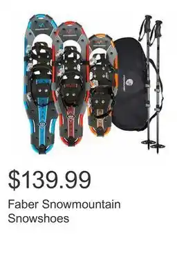 Costco Faber snowmountain snowshoes offer