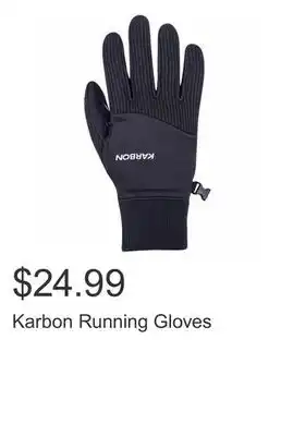 Costco Karbon running gloves offer