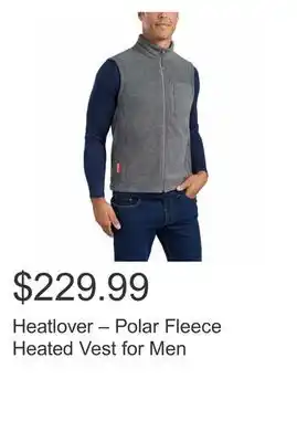 Costco Heatlover – polar fleece heated vest for men offer
