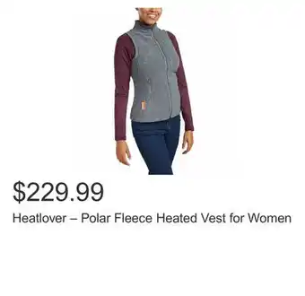 Costco Heatlover – polar fleece heated vest for women offer