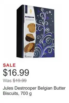 Costco Jules destrooper belgian butter biscuits, 700 g offer