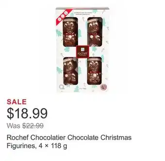 Costco Rochef chocolatier chocolate christmas figurines, 4 × 118 g offer
