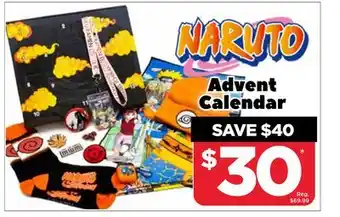 Showcase Naruto advent calendar offer