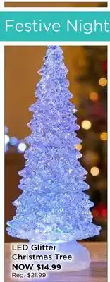 Showcase Led glitter christmas tree offer