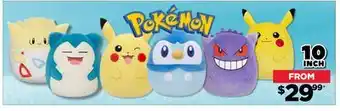 Showcase Pokémon squishmallows offer