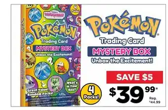 Showcase Pokémon mystery box offer