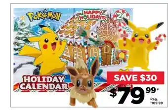 Showcase Pokemon holiday calendar offer