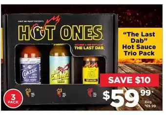Showcase Hot ones the last dab hot sauce trio pack offer