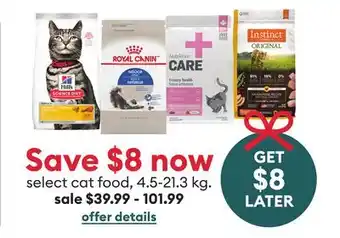Petsmart Select cat food offer