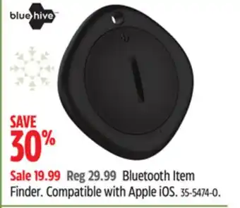 Canadian Tire Bluehive bluetooth item finder offer