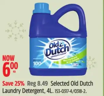 Canadian Tire Selected old dutch laundry detergent, 4l offer