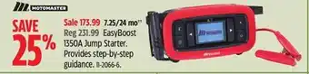 Canadian Tire Motomaster easyboost 1350a jump starter offer