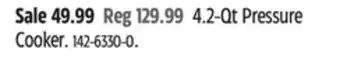 Canadian Tire Imusa 4.2-qt pressure cooker offer