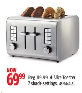 Canadian Tire Vida by paderno 4-slice toaster offer
