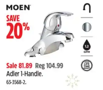 Canadian Tire Moen adler 1-handle offer