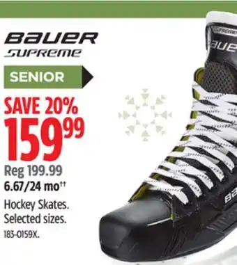 Canadian Tire Bauer hockey skates offer