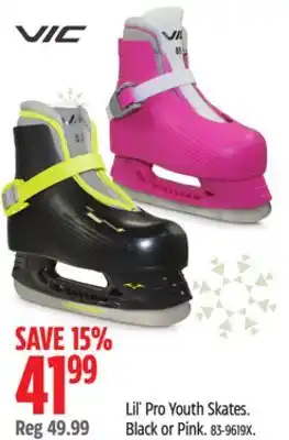 Canadian Tire Vic lil' pro youth skates offer